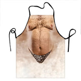 Leopard Briefs Belly apron design