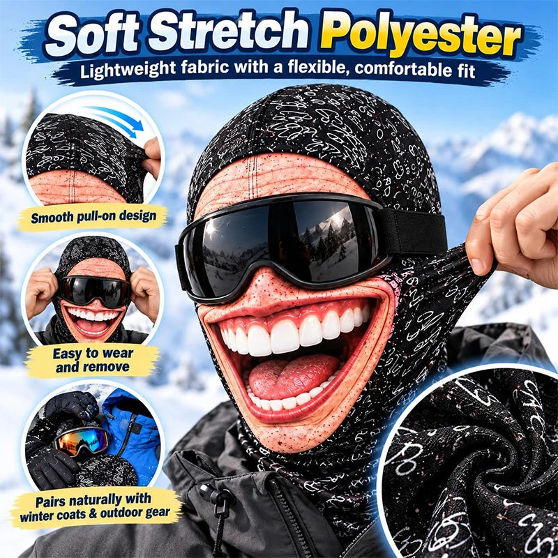 Soft stretch balaclava with goggles