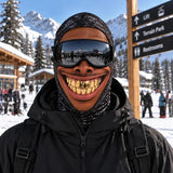 Gold Teeth Grin 3D face ski mask balaclava