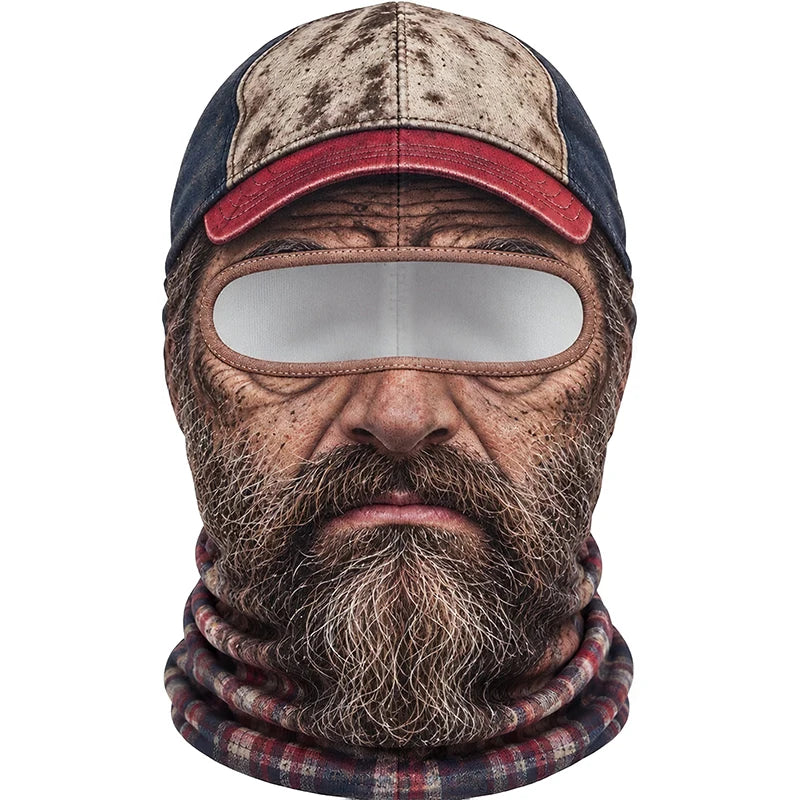 Bearded Trucker 3D face ski mask balaclava
