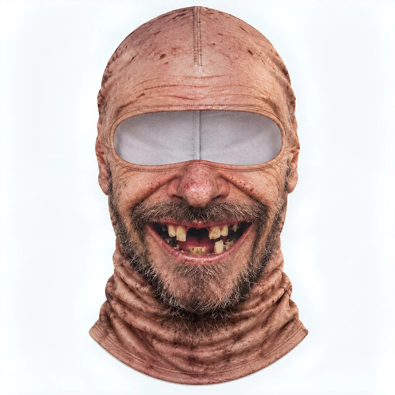 Gap-Tooth Grandpa 3D face ski mask balaclava