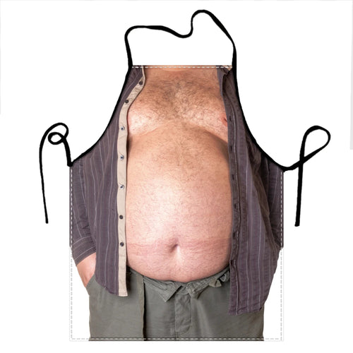 Beer belly apron, Open Shirt Belly design