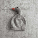 Grey duck knit beanie