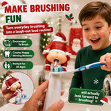 Make brushing fun with the Cheeky Santa toothpaste topper