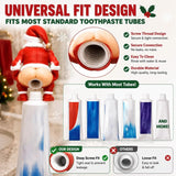 Universal screw-on fit for most standard toothpaste tubes